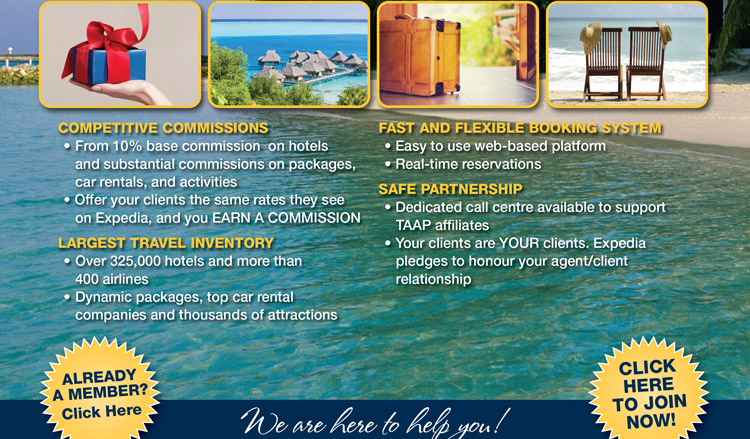 Competitive Commissions - Largest Travel Inventory - Fast and Flexible Booking System - Safe Partnership