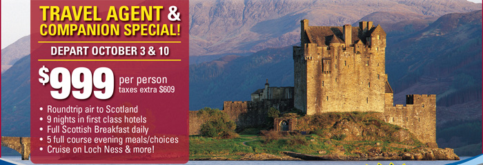 Travel Agent & Companion Special!